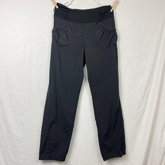 Y2K Prana Nylon Stretch Joggers Womens M Pull On Cinched Hiking Climbing Outdoor - Picture 2 of 14